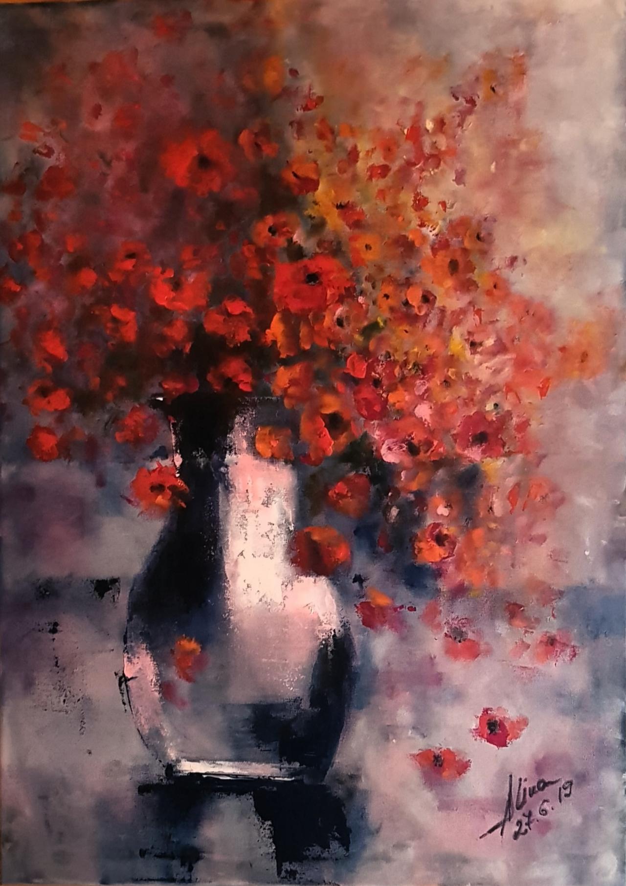 ArteDiAlina.com painting: Put a lot of love in your heart